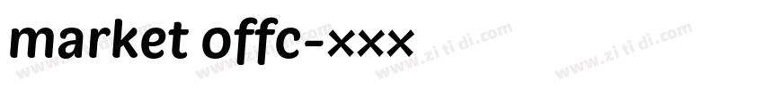 market offc字体转换